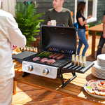 2 Burner Foldable Gas Bbq Grill