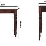 Solid Wood Heritage Turned-leg Console Table