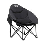 Moon Camping Chair - Portable Outdoor Premium Folding Chair For Adults With Magazine Pocket, Cup Holder & Carry Bag - Heavy Duty Foldable Chair | Single | Jet Black