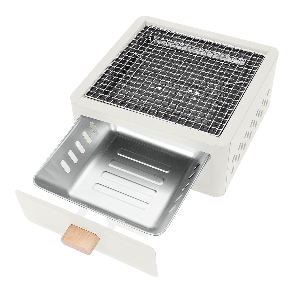 Living and Home Portable Metal Bbq Grill & Tea Stove With Foldable Legs