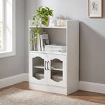 Breeins Wooden Sideboard Storage Cabinet With Microwave Counter