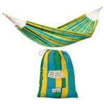 Barbados Lemon Double Cotton Traditional Garden Hammock With Bag