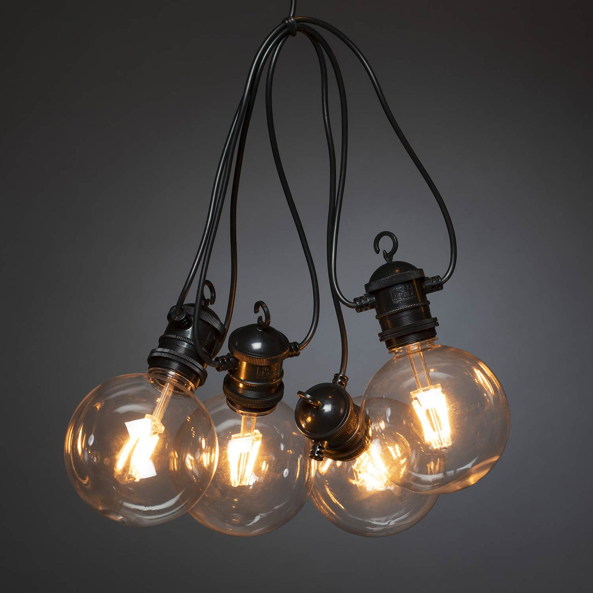 10 Amber Bulb Connectables 10m Extension Kit | Set of 10 | White