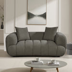 Claremont Soft Fabric 2 Seat Sofa | Charcoal Grey