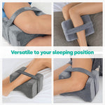 Orthopaedic Leg Pillow With Strap Fleece | One Size | Grey