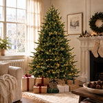 Artemis Home Hartenshaw Pre-lit Pe/pvc Artificial Christmas Tree - Warm White & Multicolour Leds