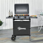 Propane Gas Barbecue Grill 2 Burner Cooking Bbq 5.6 Kw