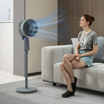 Pedestal Fan, Air Circulation Fan With Oscillating, Tilt | One Size | Grey