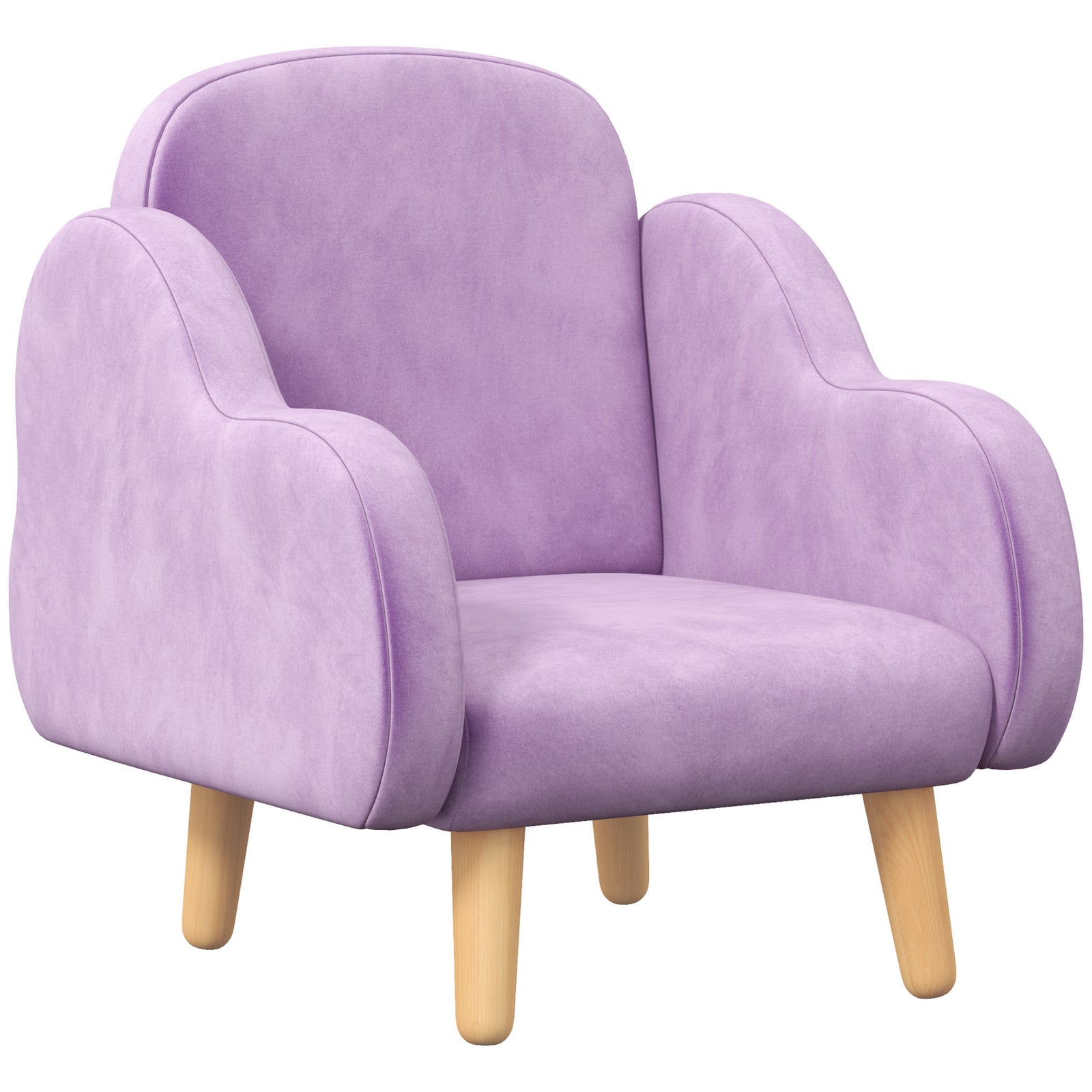 Cloud-shaped Toddler Armchair, Kids Chair, 1.5-3 Years | Purple