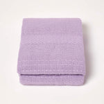 Kashi Cotton Throw With Tassels | 150cm x 200cm | Lilac