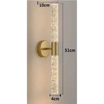 Bath Plus TB+ Led Crystal Wall Sconce Bubble Glass