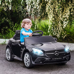 Benz 12v Kids Electric Ride On Car W/ Remote Control Music | Black