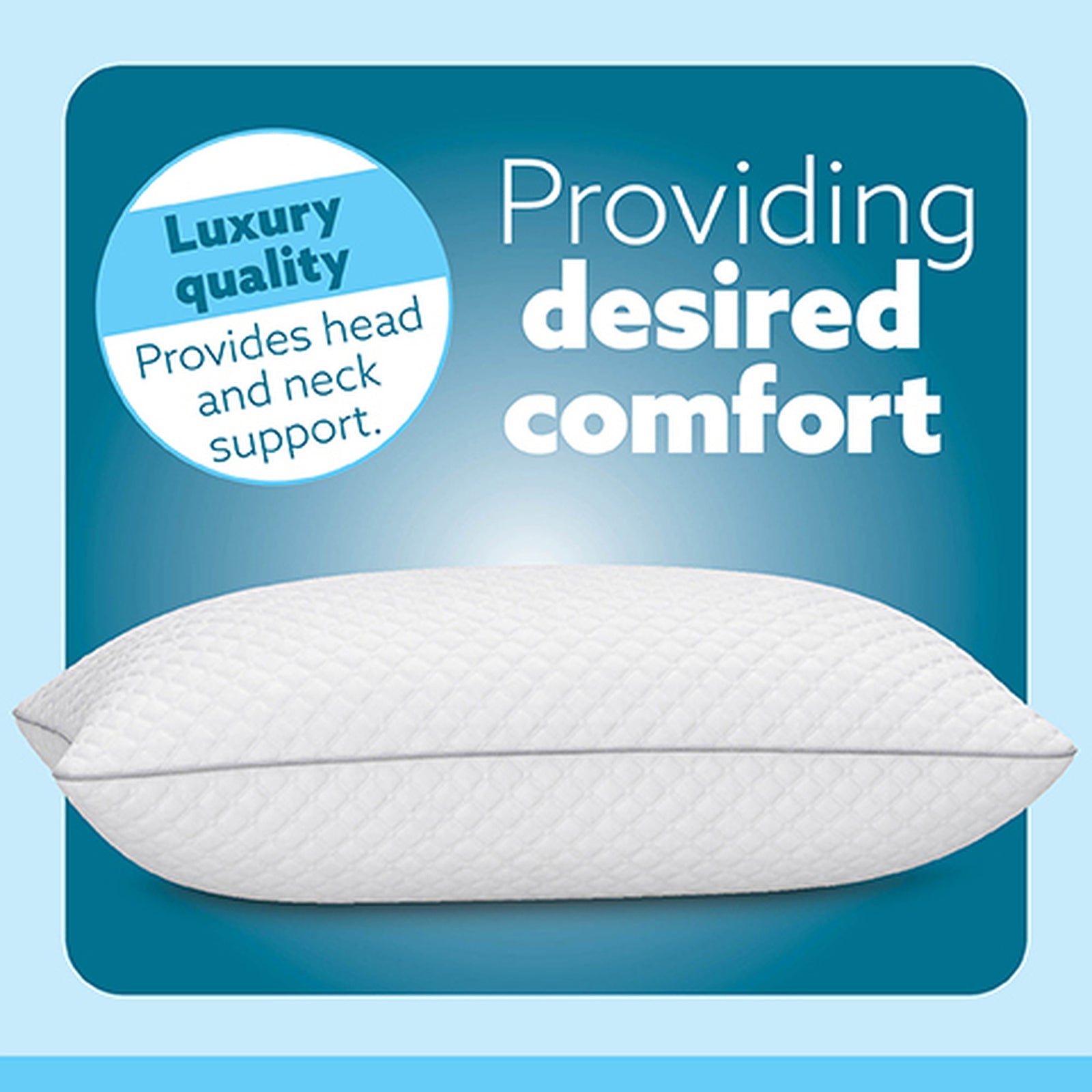Cooling Memory Foam Pillow 70x45cm Adjustable Orthopaedic Support Washable Cover | Set-of-1 | White