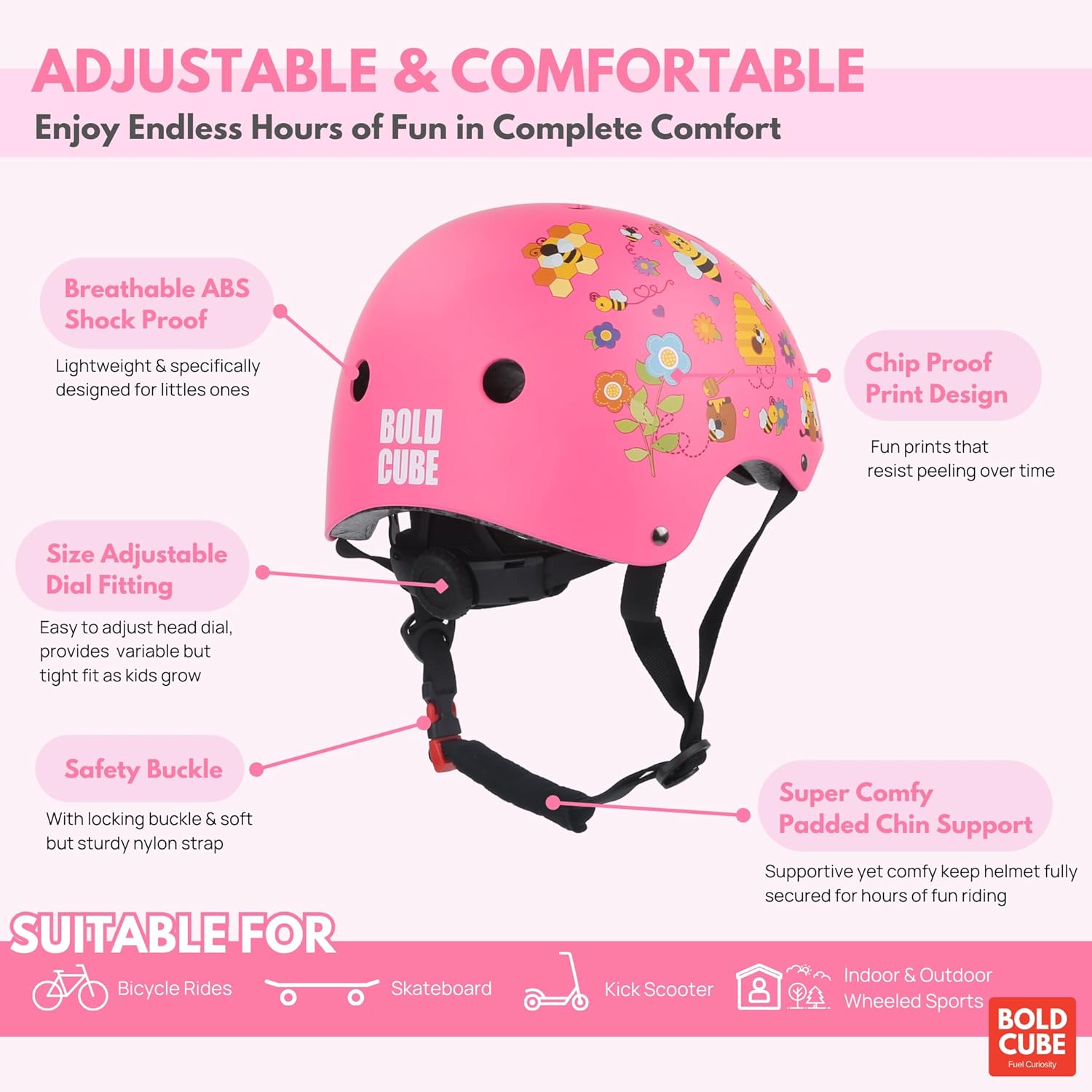 Kids Helmet - S | Pink