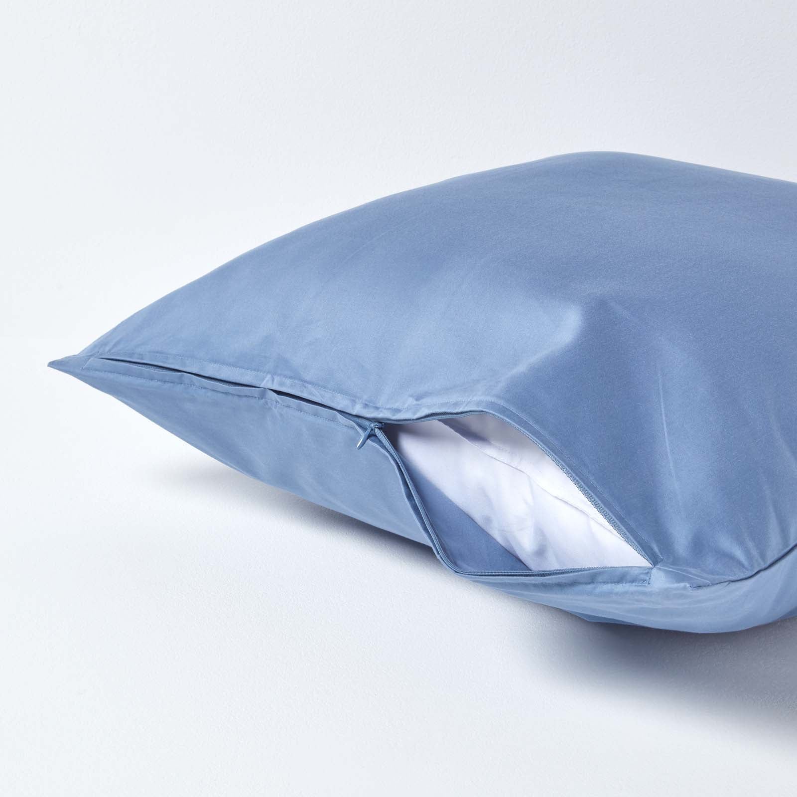 European Size Egyptian Cotton Pillowcase 1000 Tc | 60cm x 60cm | Airforce Blue