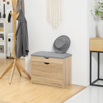 Entryway Shoe Bench With Cushion Storage Cabinet Living Room