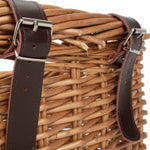 Wicker Heritage Rectangular Bicycle Basket