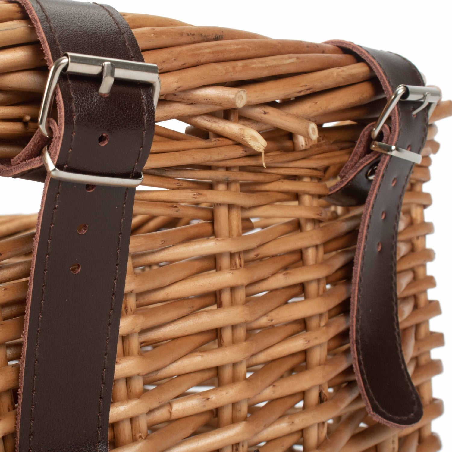 Wicker Heritage Rectangular Bicycle Basket