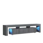 Nova Tv Unit 200cm With Led Lights | Dark Grey