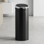 50l Sensor Bin, Stainless Steel Kitchen Bin With Automatic Close | Black