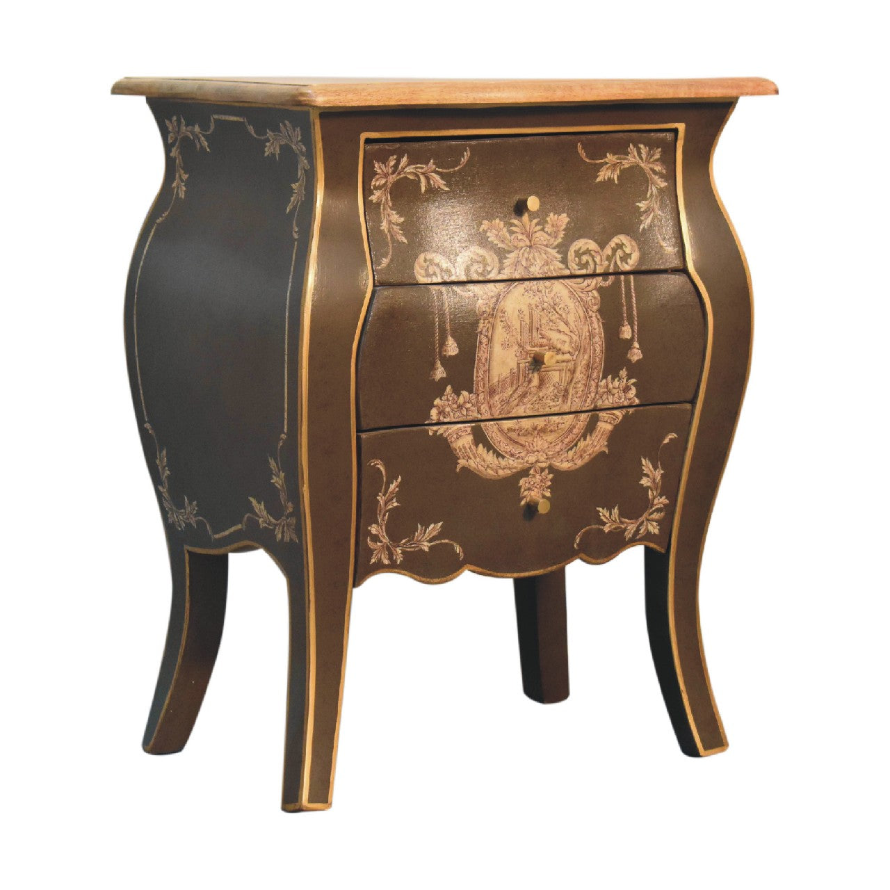 Solid Wood Coroner Bedside