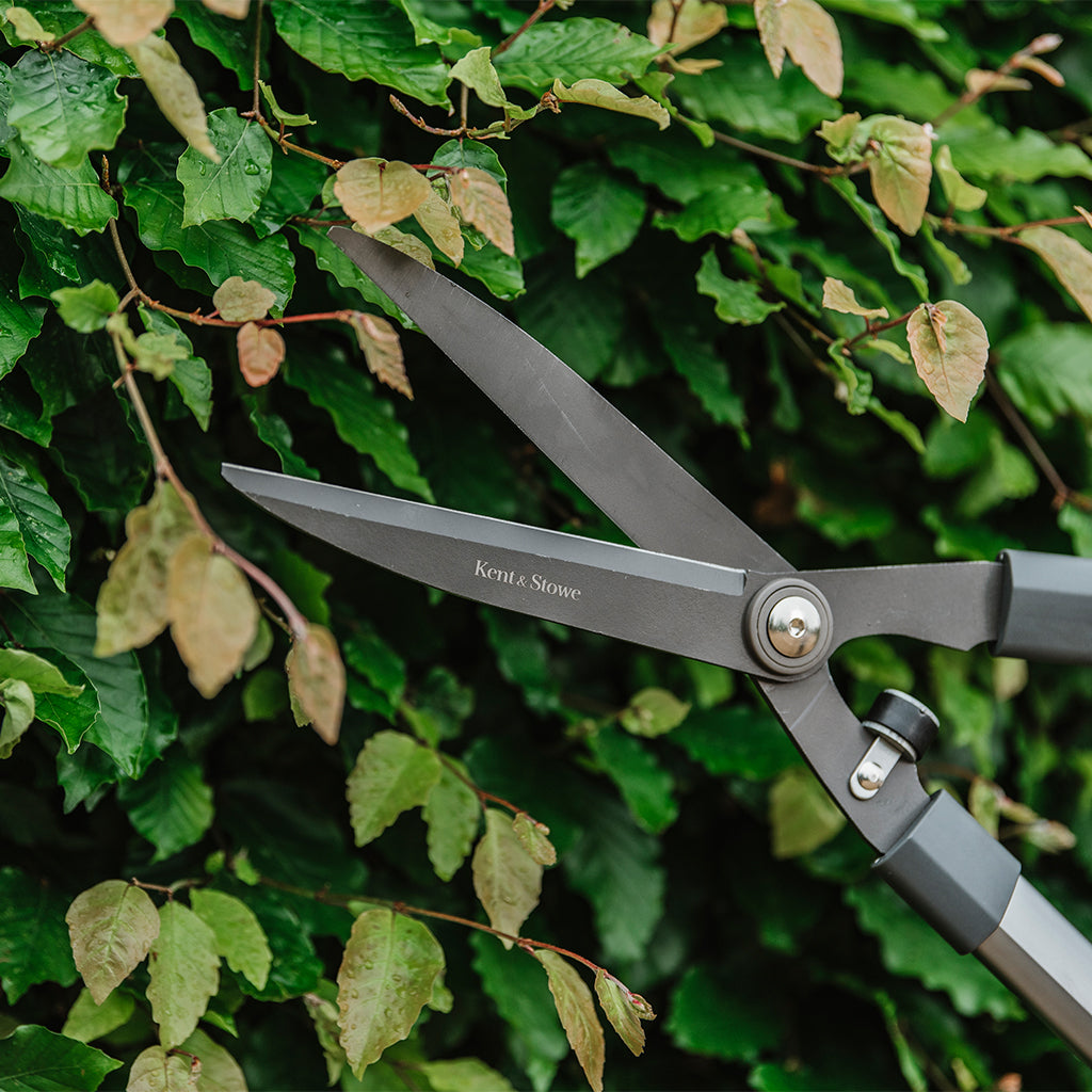 General Purpose Hedge Shears, Carbon Steel Ptfe-coated Blades, Shock-absorbing Aluminium Handles | Medium