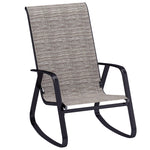 Garden Rocking Chair, Ergonomic With Armrests | Brown