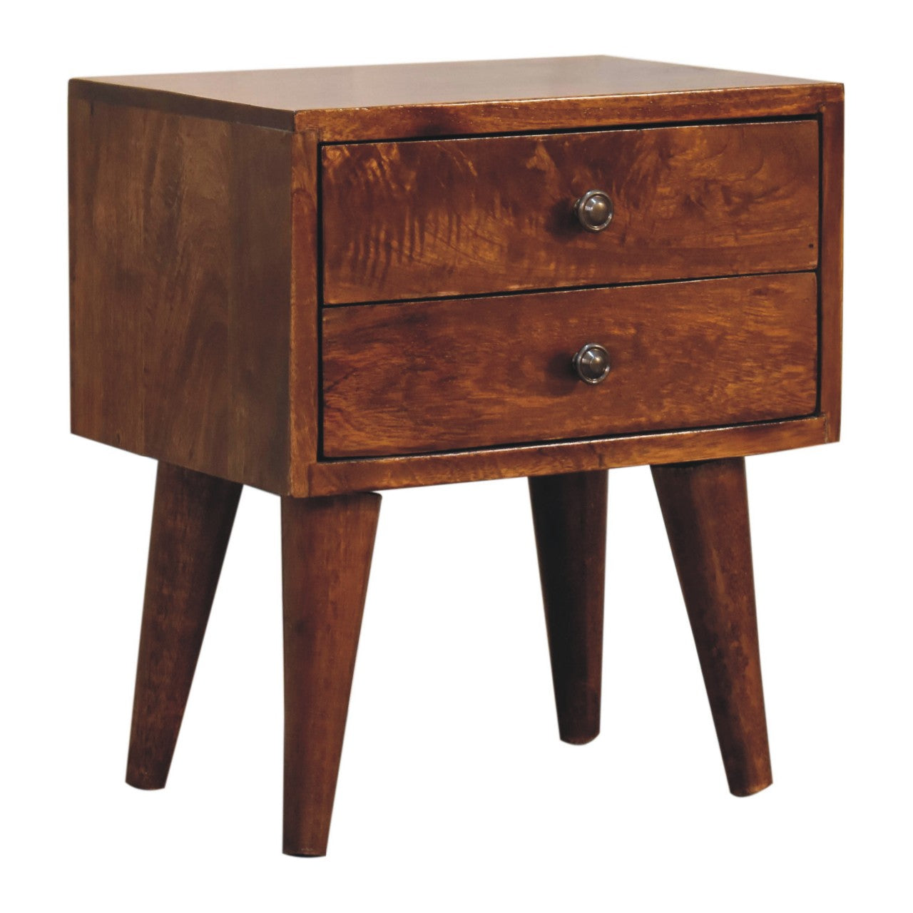 Solid Wood Mini Chestnut Modern Bedside