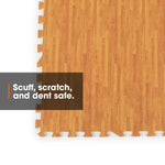 Interlocking Gym Mat - Oak Wood