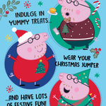 Peppa Pig Daddy Christmas Card Official Product