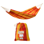 Barbados Papaya Double Cotton Traditional Garden Hammock With Bag