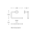 Towel Ring, Architect S+ Collection | Brushed Stainless Steel