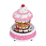 Christmas Xmas Cake Music Box Ornament With Warm Lights