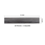 36pcs Rustic Lifelike Wood Grain Self-adhesive Pvc Flooring