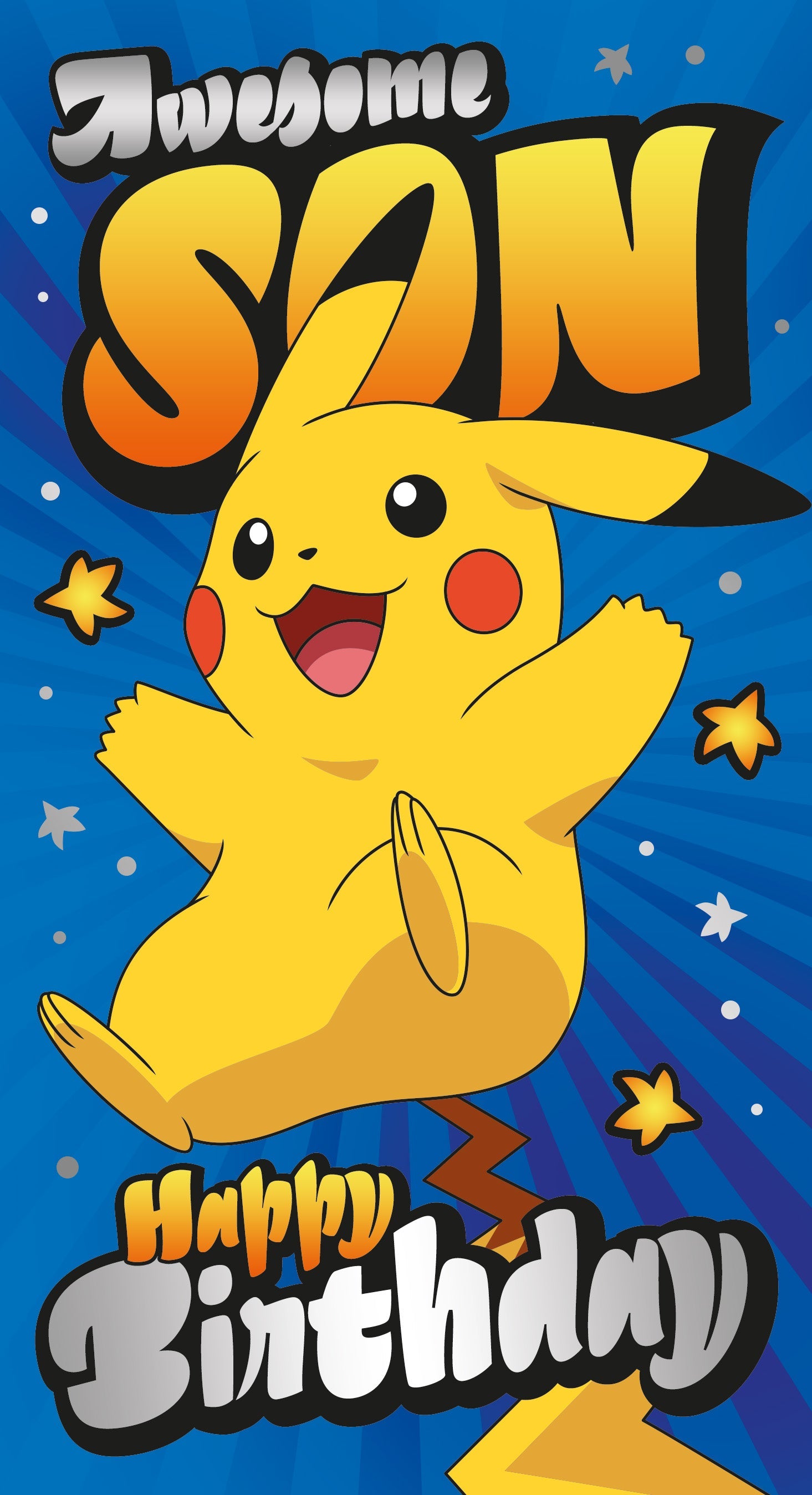 Pokemon Son Birthday Card Official Product