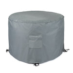 Heavy Duty Round Garden Table Cover - Grey