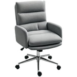Upholstered Desk Chair With Height Adjustable | One Size | Grey