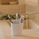 Toothbrush Holder, Soft-finish Coating, Saku Collection | Vulcano