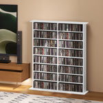 Cd Storage Unit Dvd Tower Blu-ray Storage Shelf For Office | Large | White