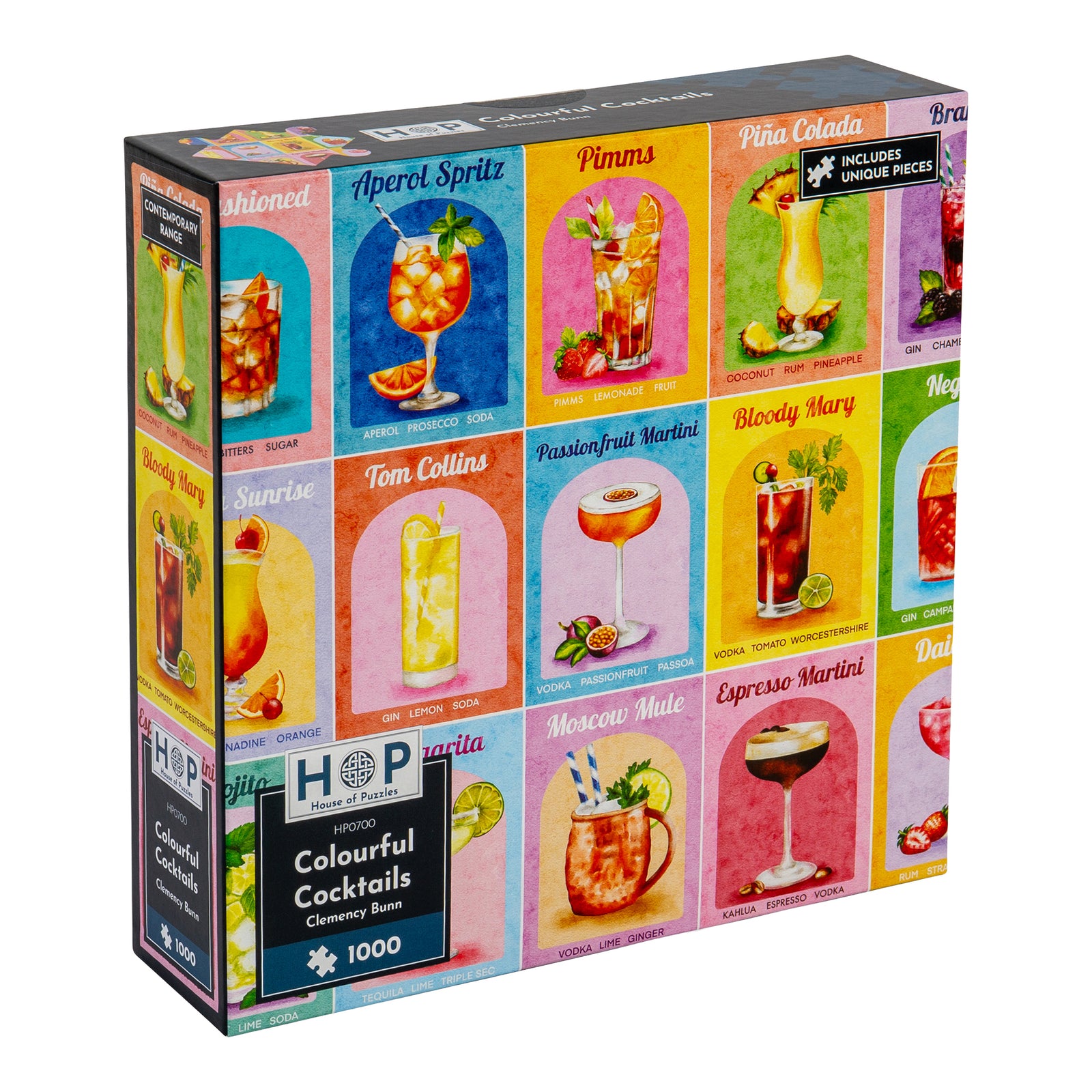 Colourful Cocktails Jigsaw - 1000 Piece Jigsaw Puzzle For Adults