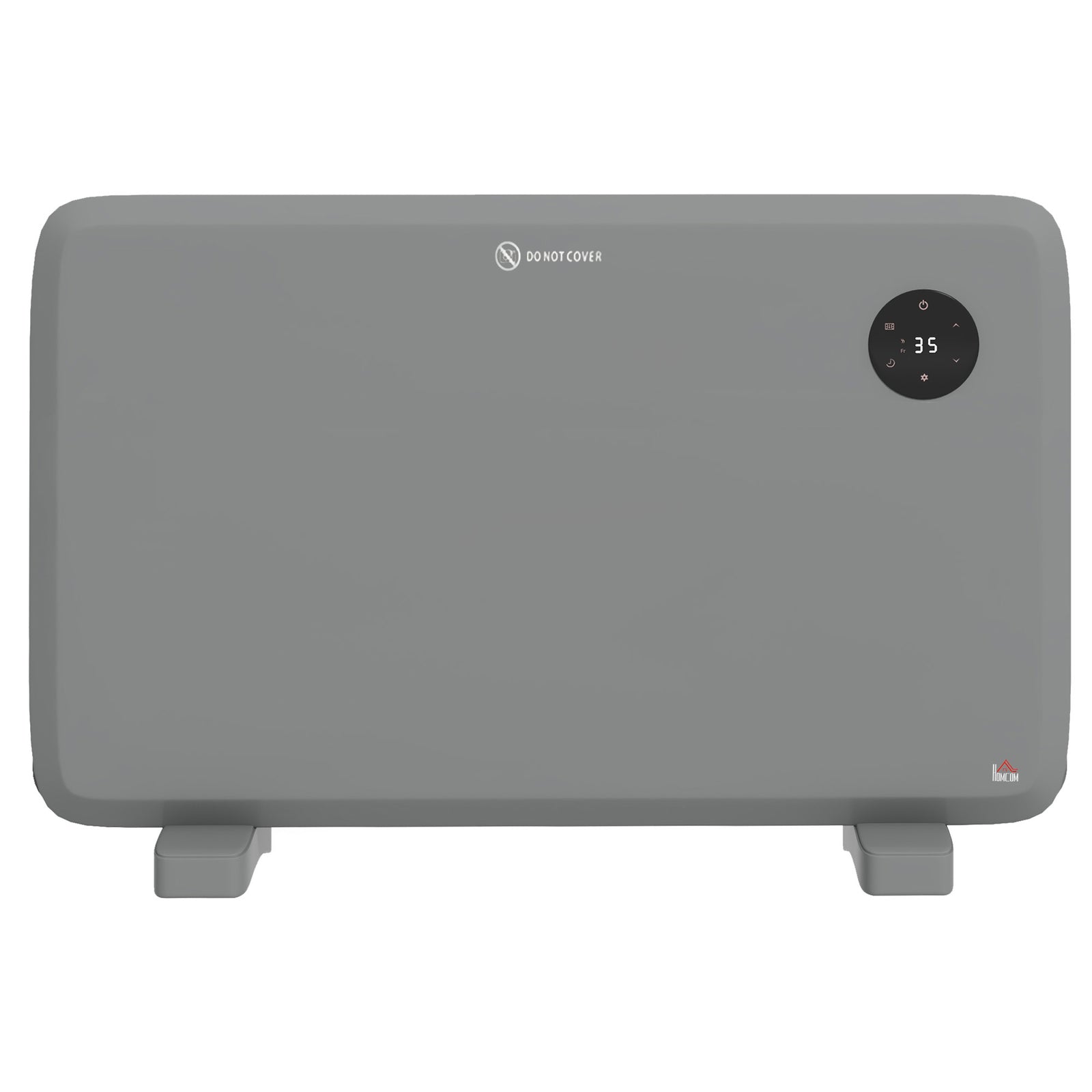 1200w Electric Convector Heater Quiet With Led Display | One Size | Gray