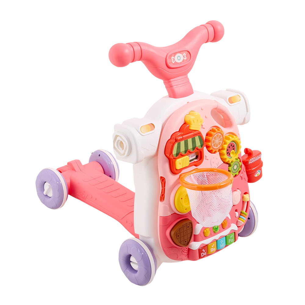 4 In 1 Walker & Activity Table | Pink