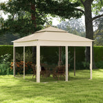 Garden Folding Tent Heavy Duty Pop Up Gazebo For Party | Cream