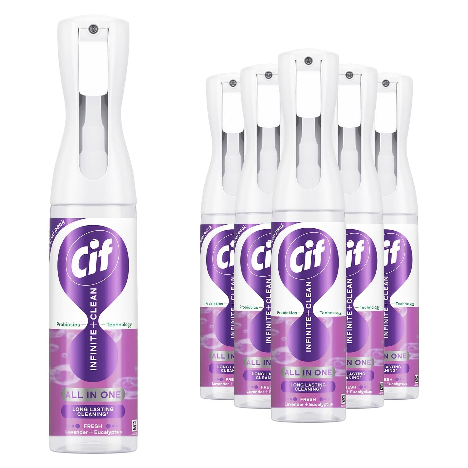 Infinite Clean All In One Cleaner Spraylavender Eucalyptus, 6 Pk Of 250ml