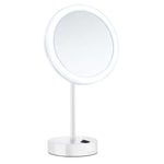 Shaving Make Up Mirror Dual Light Led 5x Magnification | White