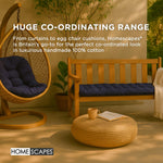 Outdoor Bench Cushion For 2 & 3 Seater Garden Seat Pad For Furniture, Kitchen, Dining & Indoor Use | 3 | Navy Blue
