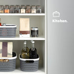 5l Ulana Woven Basket - Grey