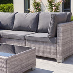 Saviano 8 Seat Modular U-shaped Rattan Corner Set | Grey
