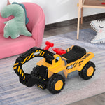 3-in-1 Kids Ride-on Tractor Scooter W/ Storage Basketball Net 1.5-4 Yrs