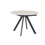 Indoor & Outdoor Living Harley Extendable Dining Table  With 4 Charlotte Velvet Chairs